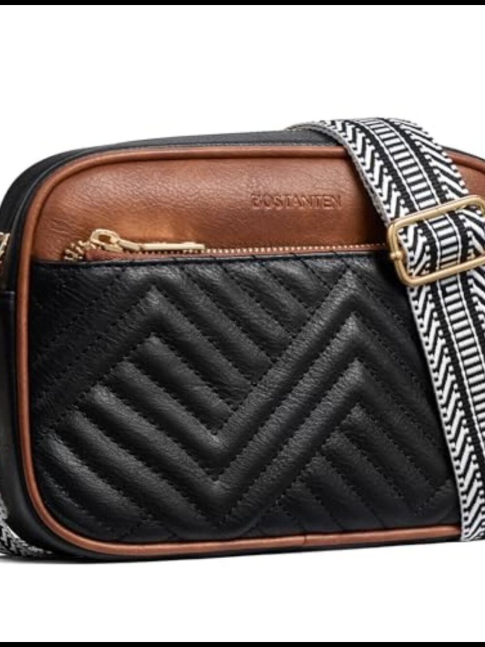 Quilted Vegan Leather Crossbody Bag